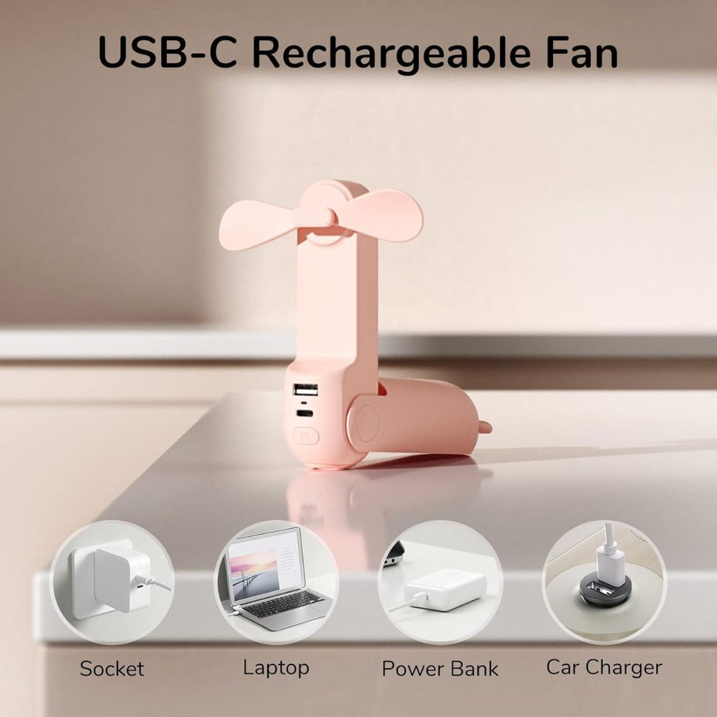 3 In 1 Handheld Mini Fan