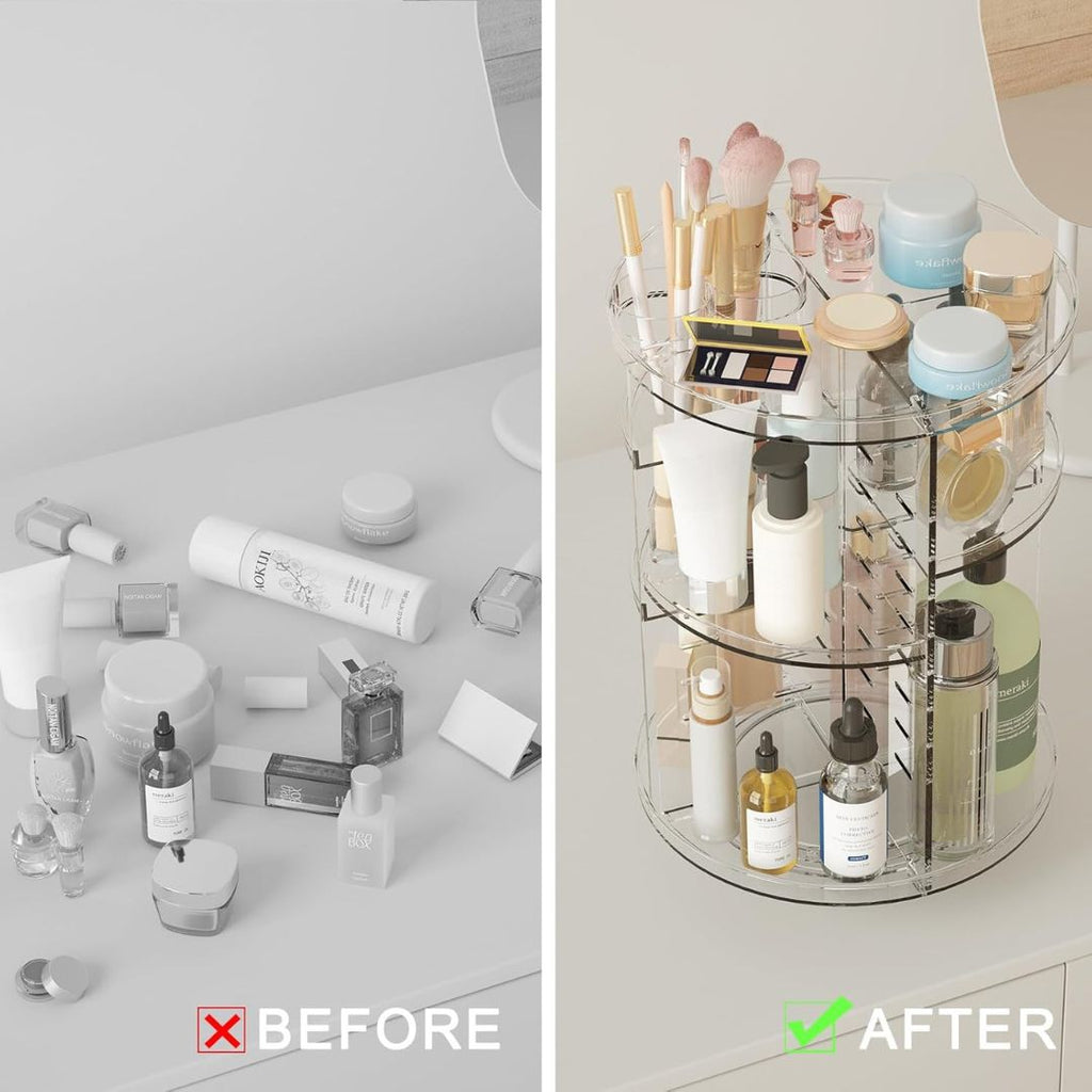 360 Rotating Makeup Organizer