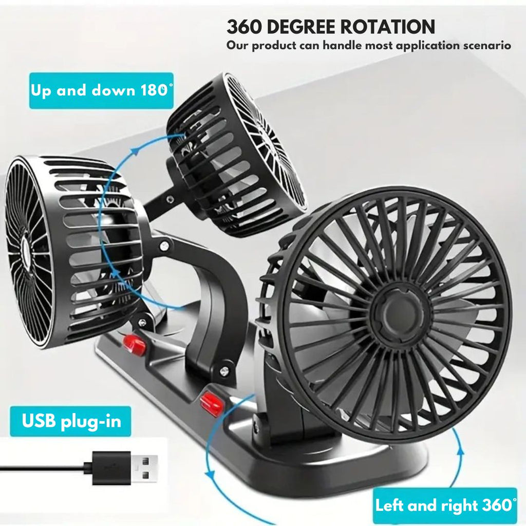 3 Heads Folding Fan
