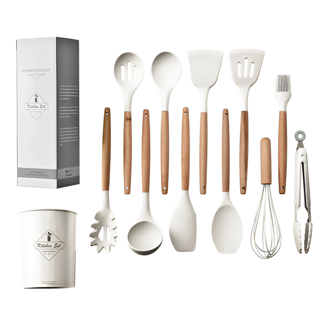 12pcs Silicone Non-Stick Cooking Utensil Set